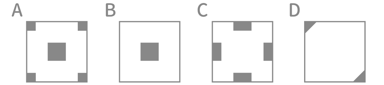 「折り紙」問題1 図2 Copyright （C） - SPI 例題・問題をイラストで超分かりやすく解説！（SPI3対応）【Study Pro】
