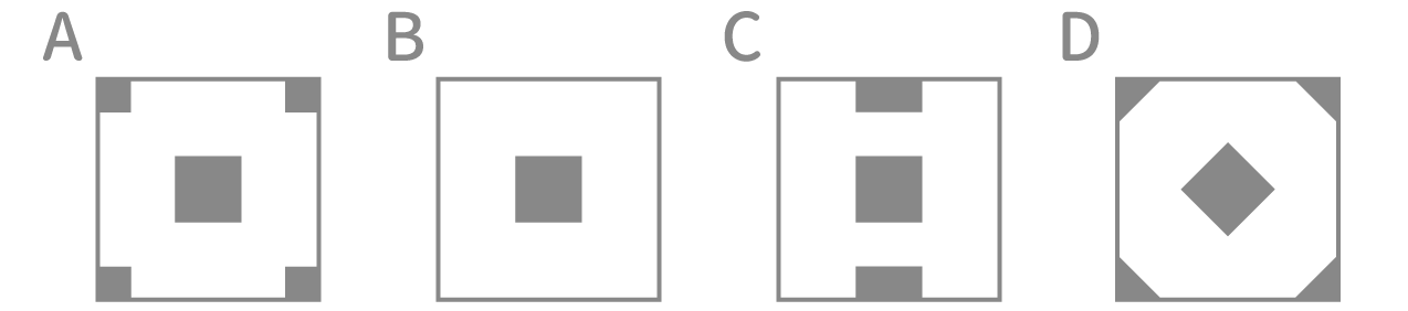 「折り紙」問題2 図2 Copyright （C） - SPI 例題・問題をイラストで超分かりやすく解説！（SPI3対応）【Study Pro】